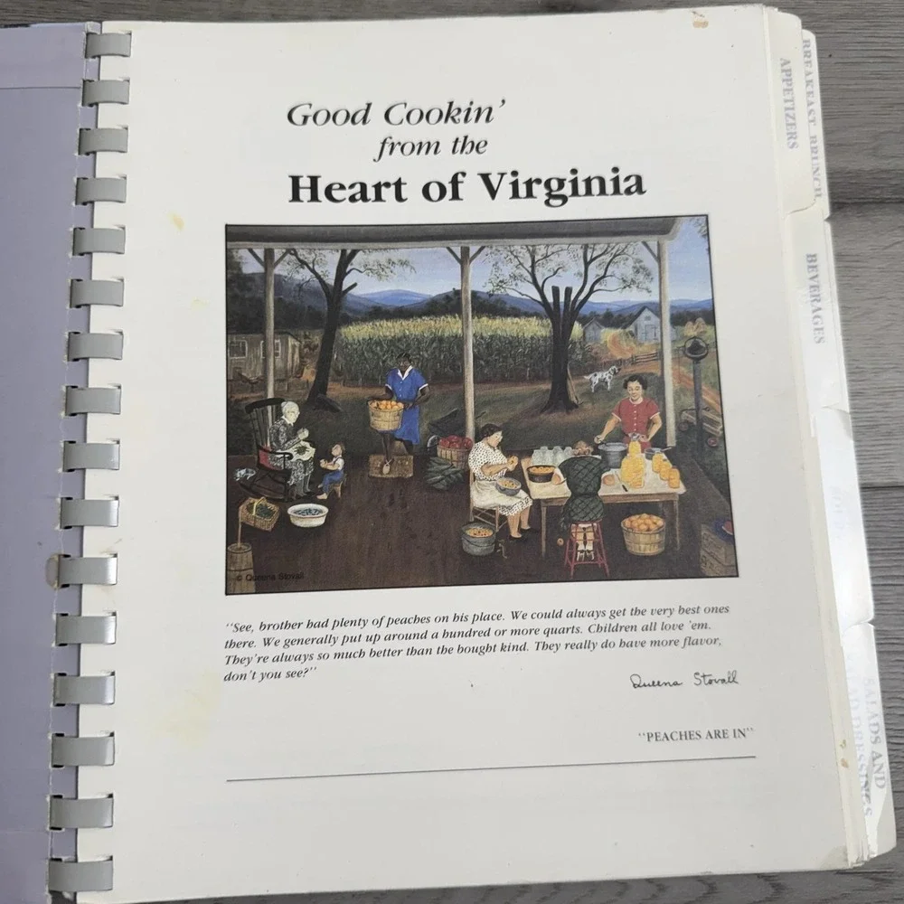 Vintage Good Cookin' From The Heart Of Virginia Cookbook Junior League Lynchburg